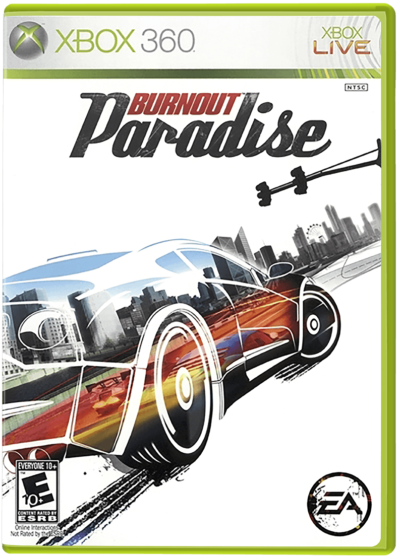 Burnout Paradise box art for Xbox 360